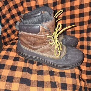 Nike ACG Woodside Mens Size 9.5 Brown Outdoor Leather Lace Up Hiking Duck Boots